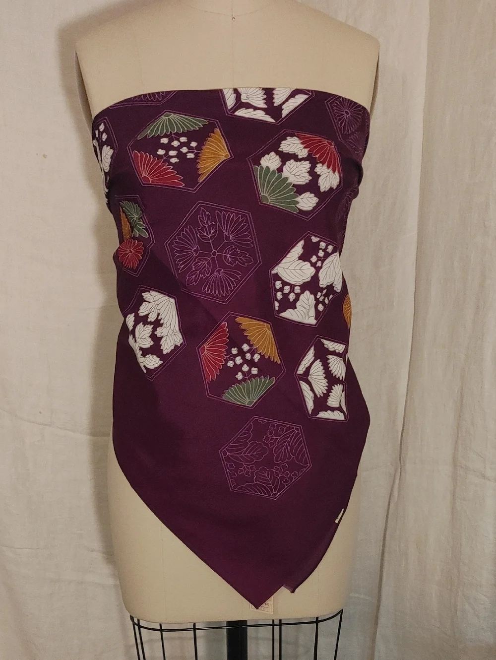 Vintage NWTs Japanese Nylon Square Scarf